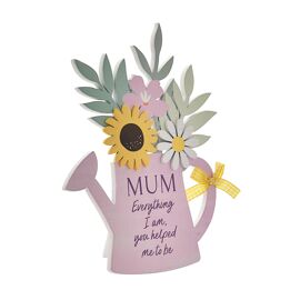 The Cottage Garden Watering Can Plaque "Mum"