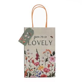 **MULTI 6** The Cottage Garden Gift Bag "Lovely" Small