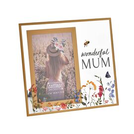 The Cottage Garden Glass Frame 4 x 6 "Mum"