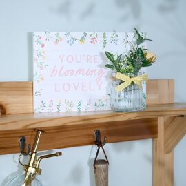 The Cottage Garden Jar Plaque 'Blooming Lovely'