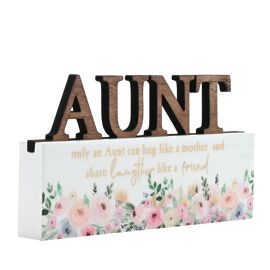 The Cottage Garden Word Plauqe - Aunt