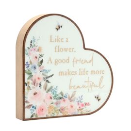 The Cottage Garden Mantel Heart Plaque - Friend