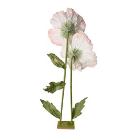 The Cottage Garden Flower Stand - Pink Flowers Two Stems