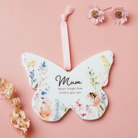 **MULTI 6** The Cottage Garden Floral Hanging Butterfly - Mum