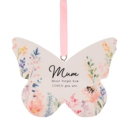 **MULTI 6** The Cottage Garden Floral Hanging Butterfly - Mum