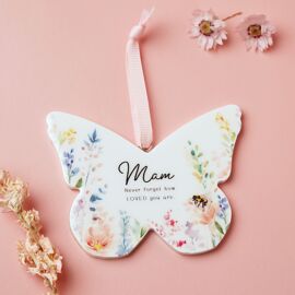 **MULTI 6** The Cottage Garden Floral Hanging Butterfly - Mam
