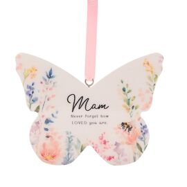 **MULTI 6** The Cottage Garden Floral Hanging Butterfly - Mam
