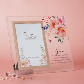 The Cottage Garden Glass Photo Frame - Gran