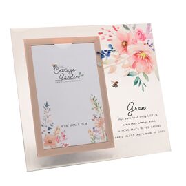 The Cottage Garden Glass Photo Frame - Gran