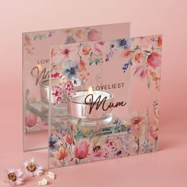 The Cottage Garden Tealight Holder - Mum