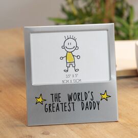 Aluminium Photo Frame 5" x 3.5" - Greatest Daddy