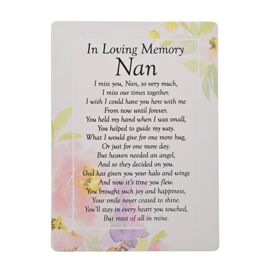 **MULTI 12** Graveside Cards - In Loving Memory Nan