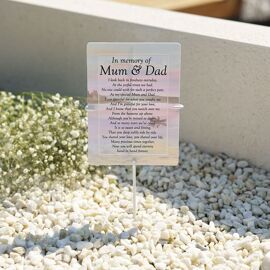 **MULTI 12** Graveside Cards - In Memory of Mum & Dad