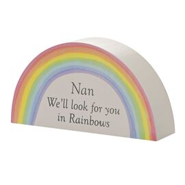 **MULTI 6** Thoughts of You Rainbow Plaque - Nan