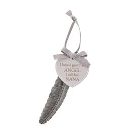**MULTI 6** Thoughts of You Feather Plaque 13cm "Nana"