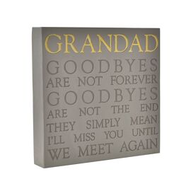Thoughts of You Memorial Square Plaque - Grandad