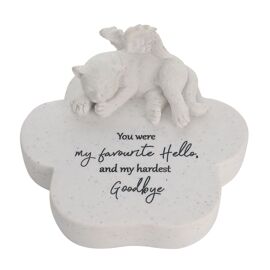Thoughts of You Pet Memorial Paw Plaque - Cat