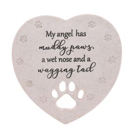 Thoughts of You Pet Memorial Heart Stone - Large