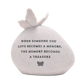 Thoughts of You Butterfly Graveside Pebble - A Memory