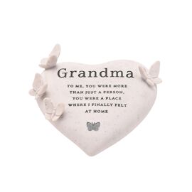 Thoughts of You Graveside Butterfly Heart - Grandma