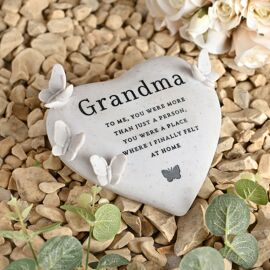 Thoughts of You Graveside Butterfly Heart - Grandma