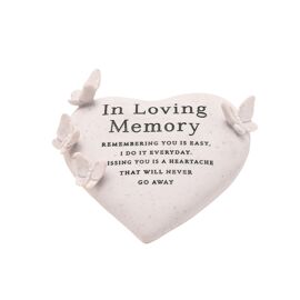 Thoughts of You Graveside Butterfly Heart- In Loving Memory