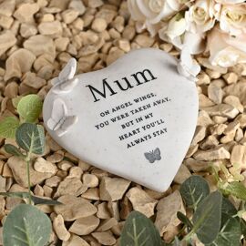 Thoughts of You Graveside Butterfly Heart - Mum