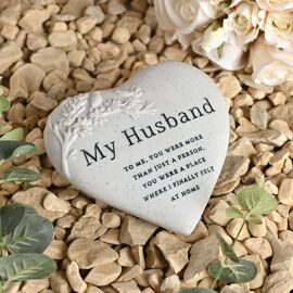 Thoughts of You Graveside Branch Heart - My Husband