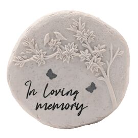 Thoughts of You Graveside Round Stone - Loving Memory