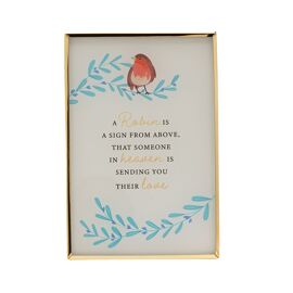 **MULTI 4** Thoughts of You Glass Plaque - Robin