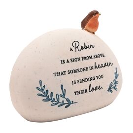 Thoughts of You Robin Graveside Plaque - Someone In Heaven