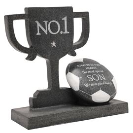 Thoughts of You Graveside Plaque - Football Cup