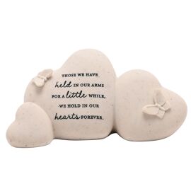 Thoughts of You Heart Stones Graveside Plaque