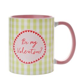 Pink Handled 11oz Mug - Be My Valentine
