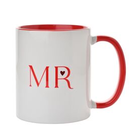 Red Handled 11oz Mug - Mr