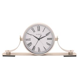 Wm.Widdop Napoleon Roman Numeral Mantel & Alarm Clock - Silver