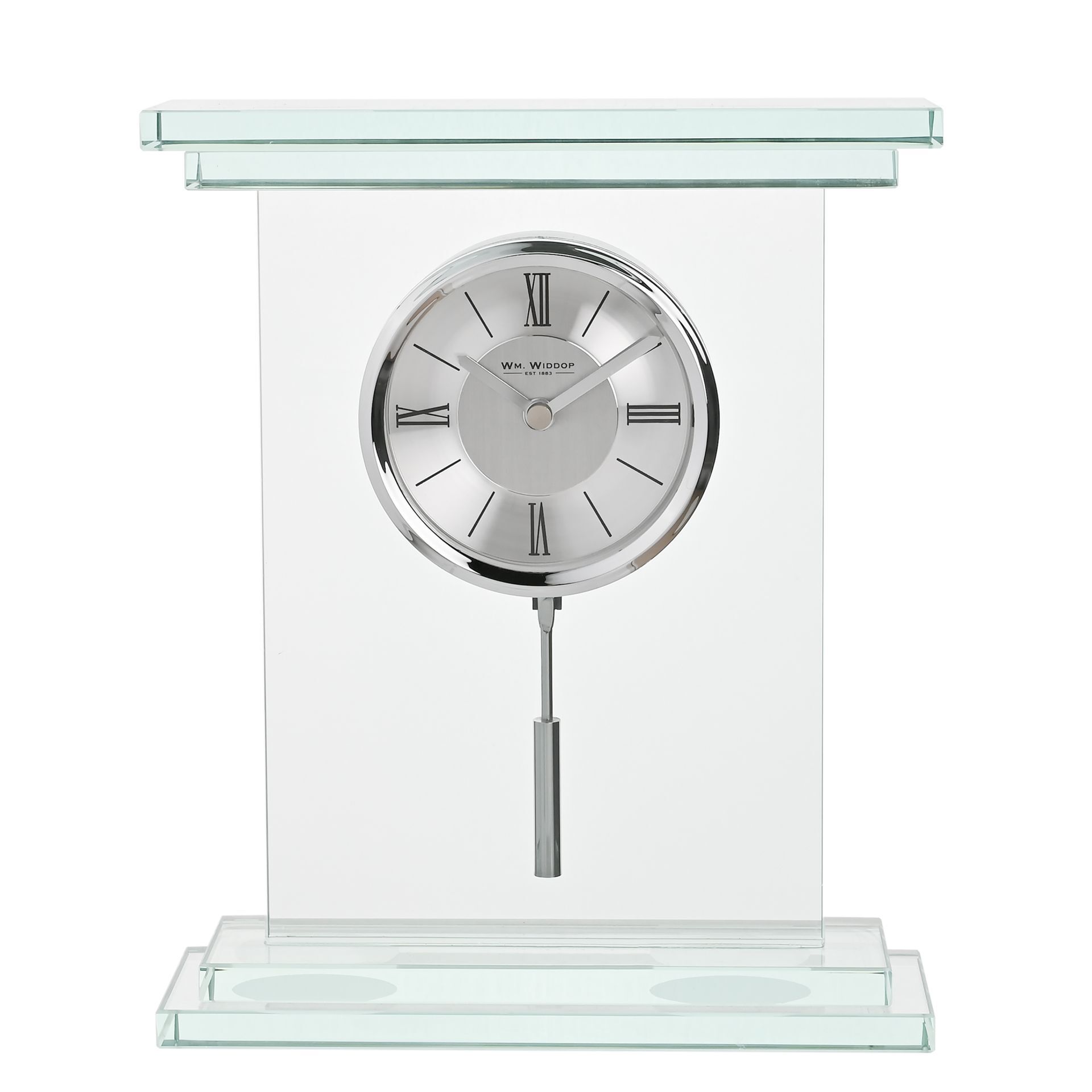 Wm. Widdop Glass Pendulum Clock | Widdop and Co.