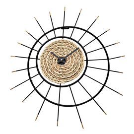 Hometime 56cm Rope Starbust Wall Clock