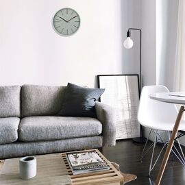 Hometime Round Wall Clock Speckled Face 12"
