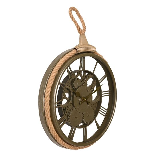 Team Roping Wall Clock Hometime Cogs & Rope Wall Clock 30cm | Widdop and Co.