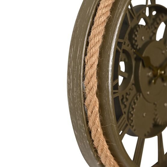 Team Roping Wall Clock Hometime Cogs & Rope Wall Clock 30cm | Widdop and Co.