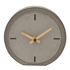 Interval Cement Effect Desk Clock - 15cm