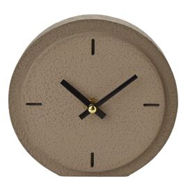 Interval Stone Effect Desk Clock - 15cm