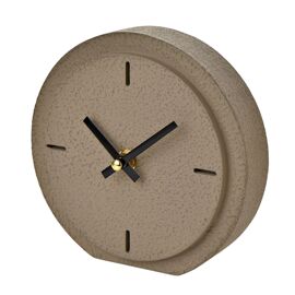 Interval Stone Effect Desk Clock - 15cm