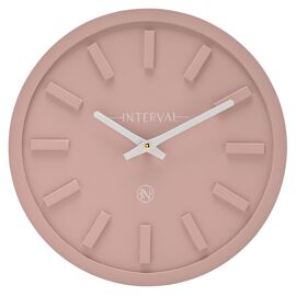 Interval Minimalist Wall Clock 30cm - Pink