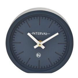 Interval Minimalist Desk Clock 15cm - Navy