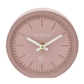 Interval Minimalist Desk Clock 15cm - Pink