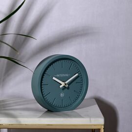Interval Minimalist Desk Clock 15cm - Teal