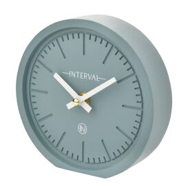 Interval Minimalist Desk Clock 15cm - Teal