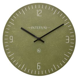 Interval Resin Wall Clock 30cm - Olive